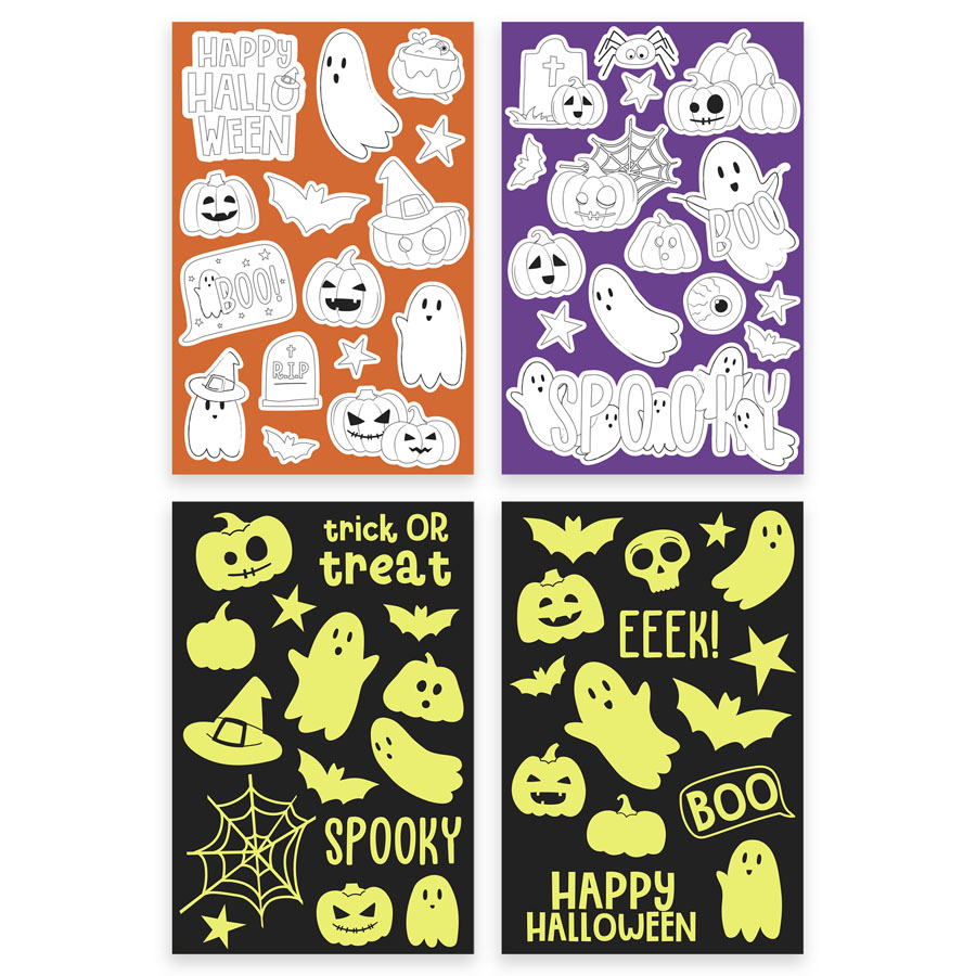 Eurowrap Colour Your Own Stickers Halloween