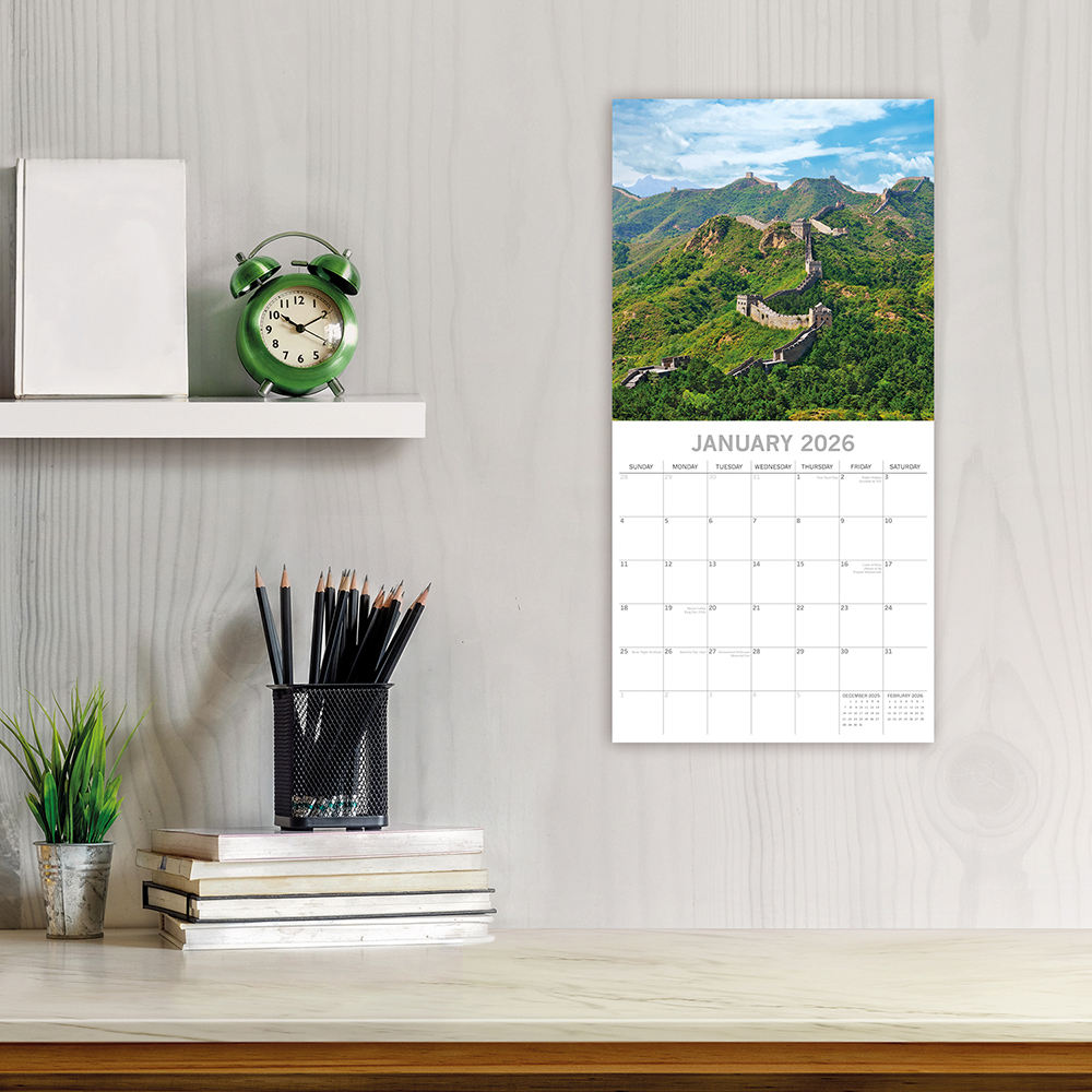 Gifted Stationery Calendar Wonders Of The World 20