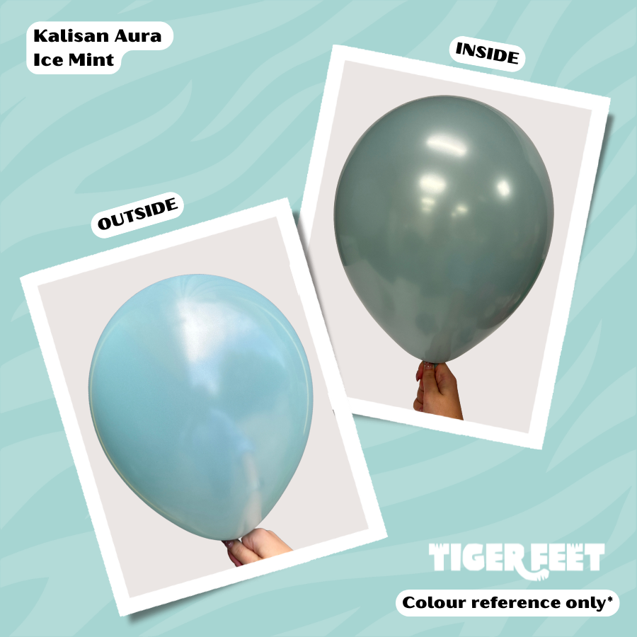 Kalisan 2 Pack Latex Balloons Aura Ice Mint 24
