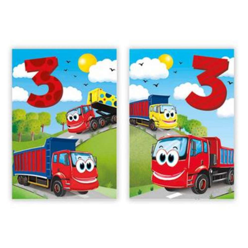 Poppyhill C50 Birthday Age 3 12pk