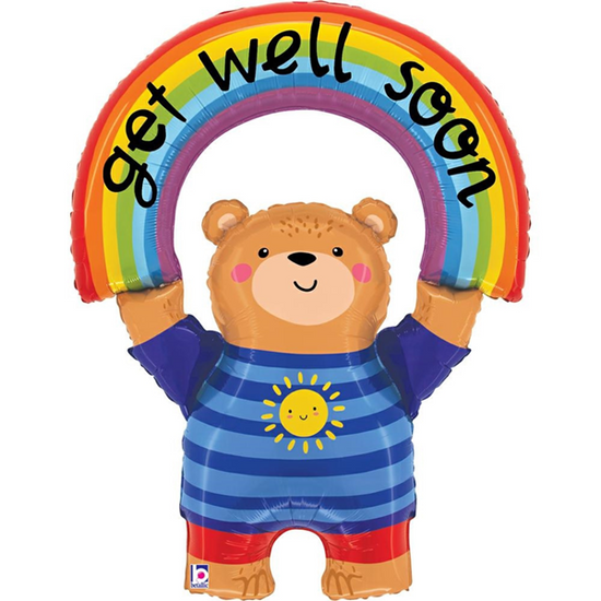 Grabo Get Well Soon Bear 39" Foil Balloon