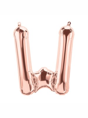 Northstar Foil Balloon Rose Gold 16" Letter W