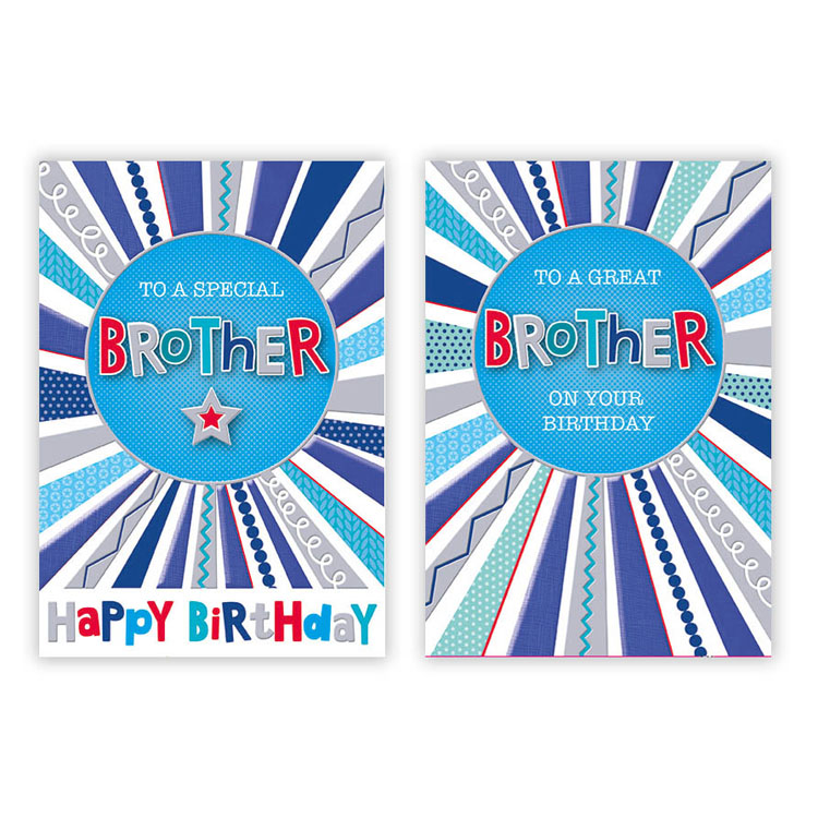 Poppyhill C50 Birthday Brother 12pk