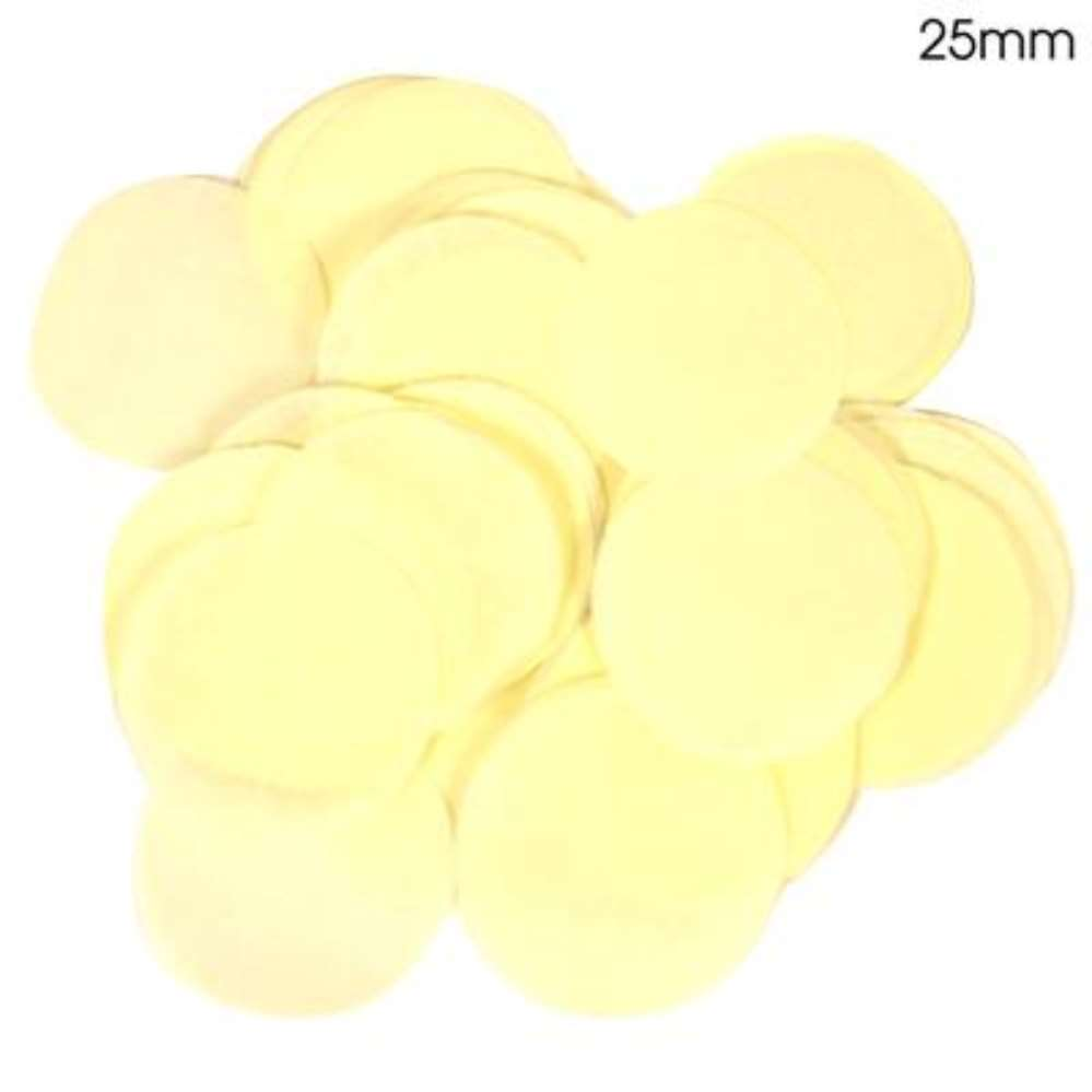 Confetti Round Bio-Degradable 25mm 100g Ivory