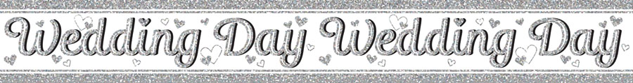 Tiger Feet 6 Pack Banner Wedding Day 2.6M