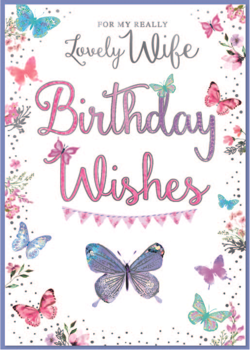 Simon Elvin 6 Pack Cards C90 Birthday Wife