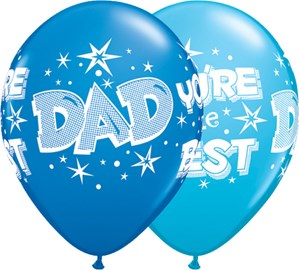 Anagram The Best Dad 11" Latex Balloons 25pk