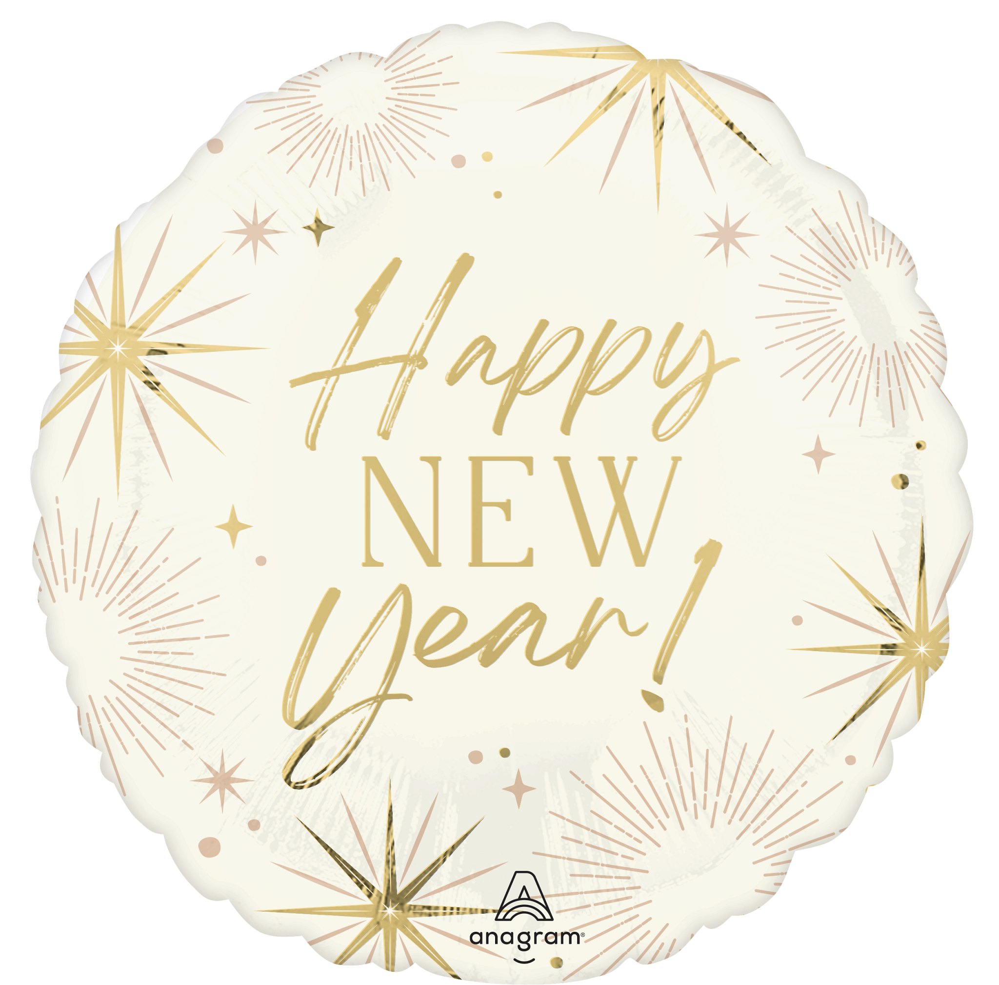 Anagram Foil Balloon Golden Soiree New Year 18"