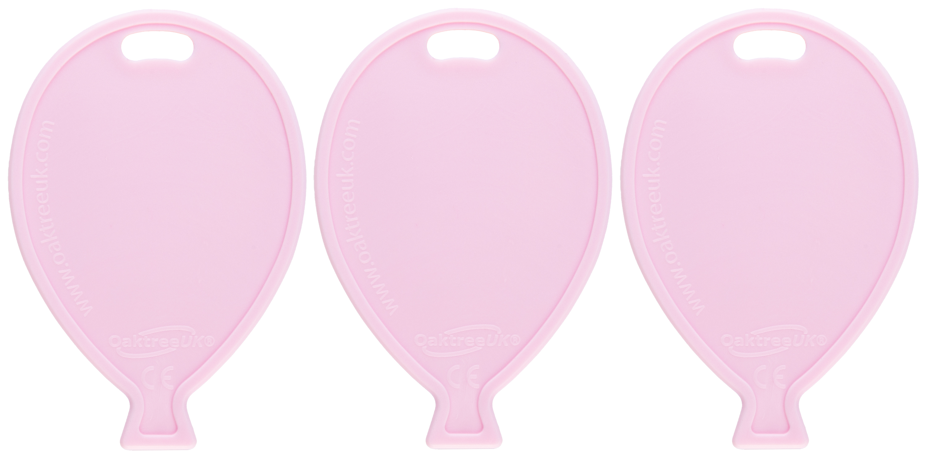 Oaktree 50 Pack Balloon Shaped Weight Pastel Pink