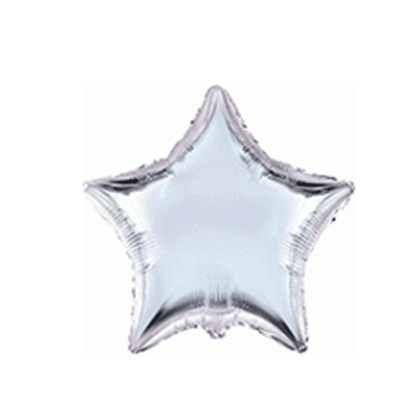 Flexmetal Foil Balloon Silver Star 9