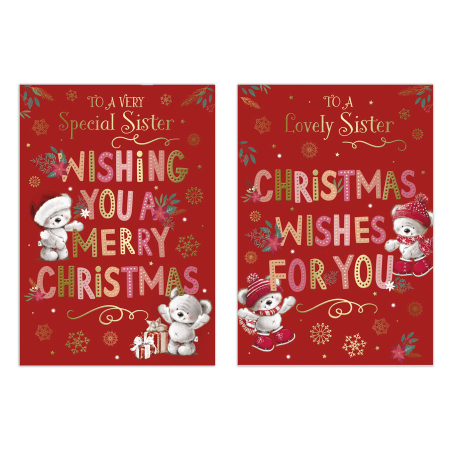 Poppyhill 12 Pack Cards C50 Christmas Sister