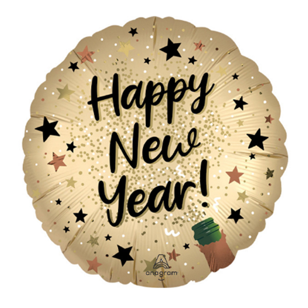 Anagram Foil Balloon New Year Satin Sparkle 18"