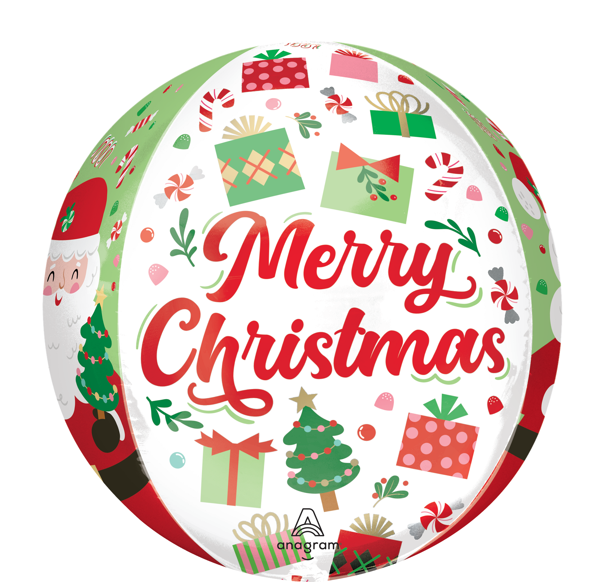Anagram Foil Balloon Orbz Jolly Old Santa 16