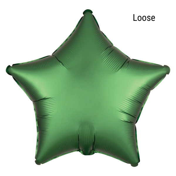 Anagram Satin Luxe Emerald 18" Star Foil Loose