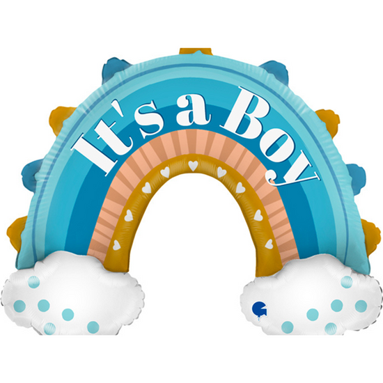 Grabo It's A Boy Boho Rainbow 31" Foil Balloon