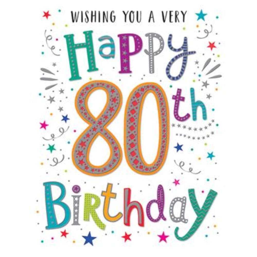 Regal 6 Pack Cards C50 Everyday Birthday Age 80