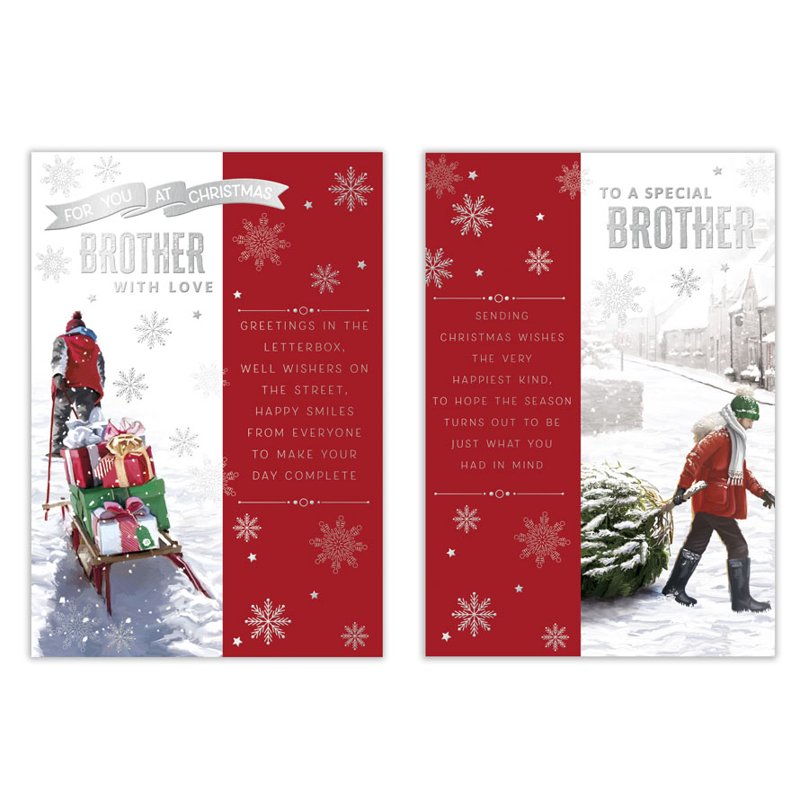 Poppyhill 12 Pack Cards C50 Christmas Brother