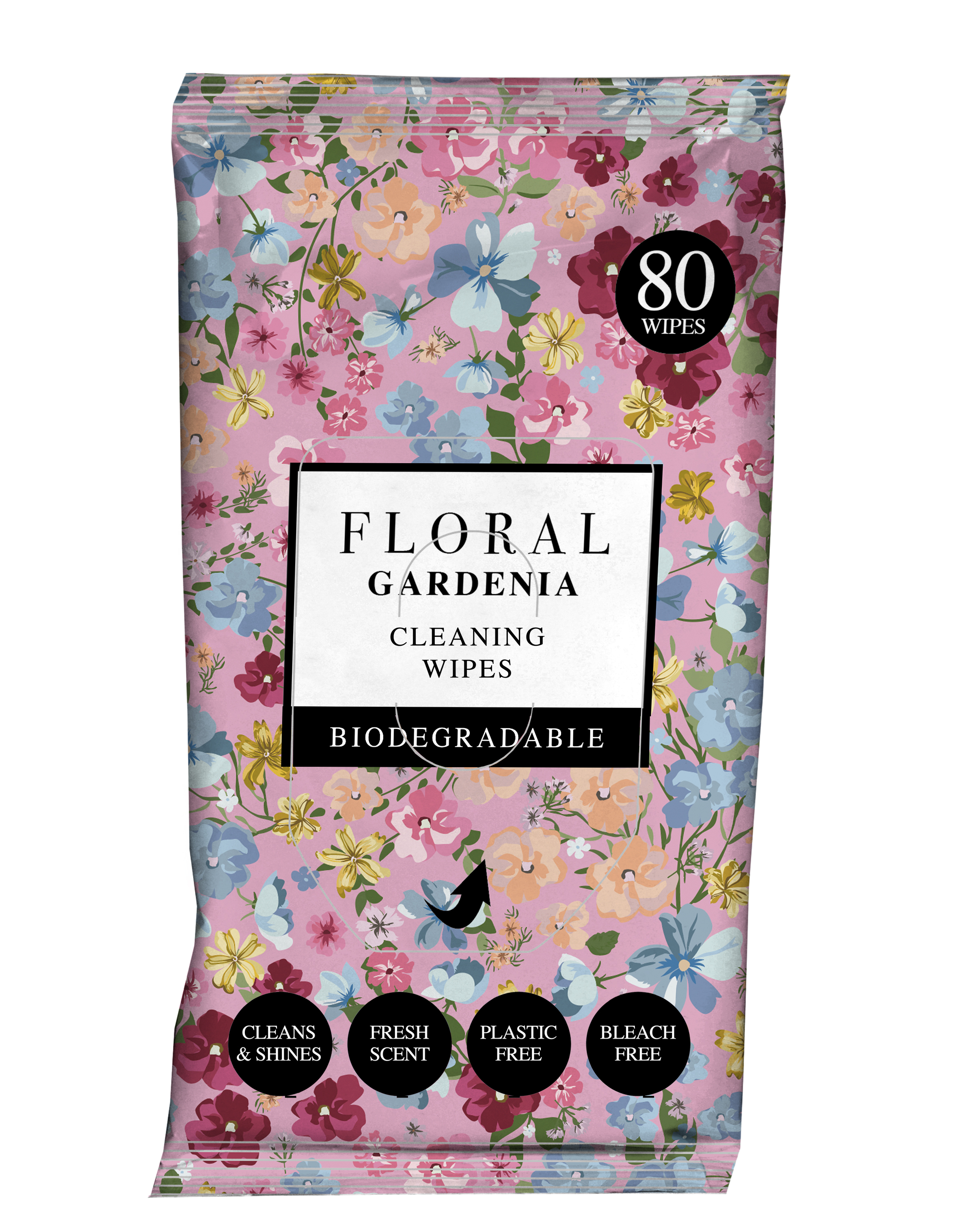 RTC 80 Pack Antibac Wipes Gardenia