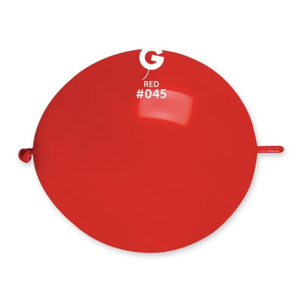 Gemar 50 Pack Latex Balloons Glink Red 13