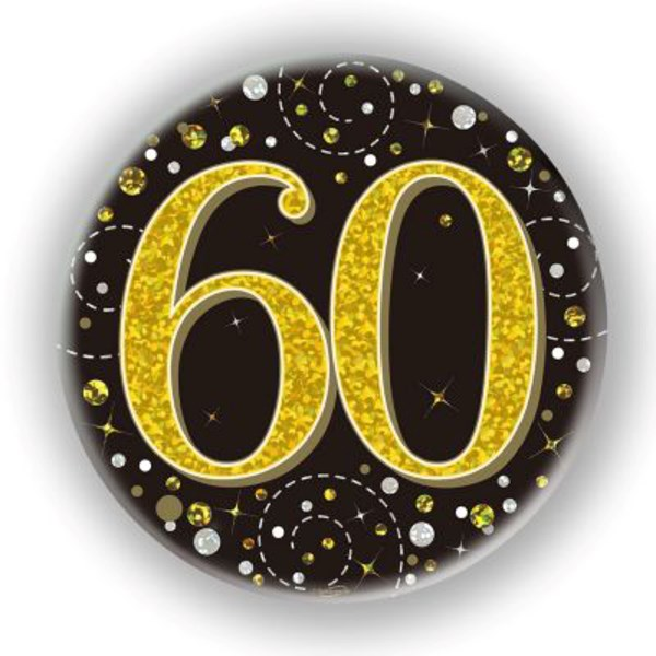 Oaktree Sparkling Fizz Badge Age 60 Black 3