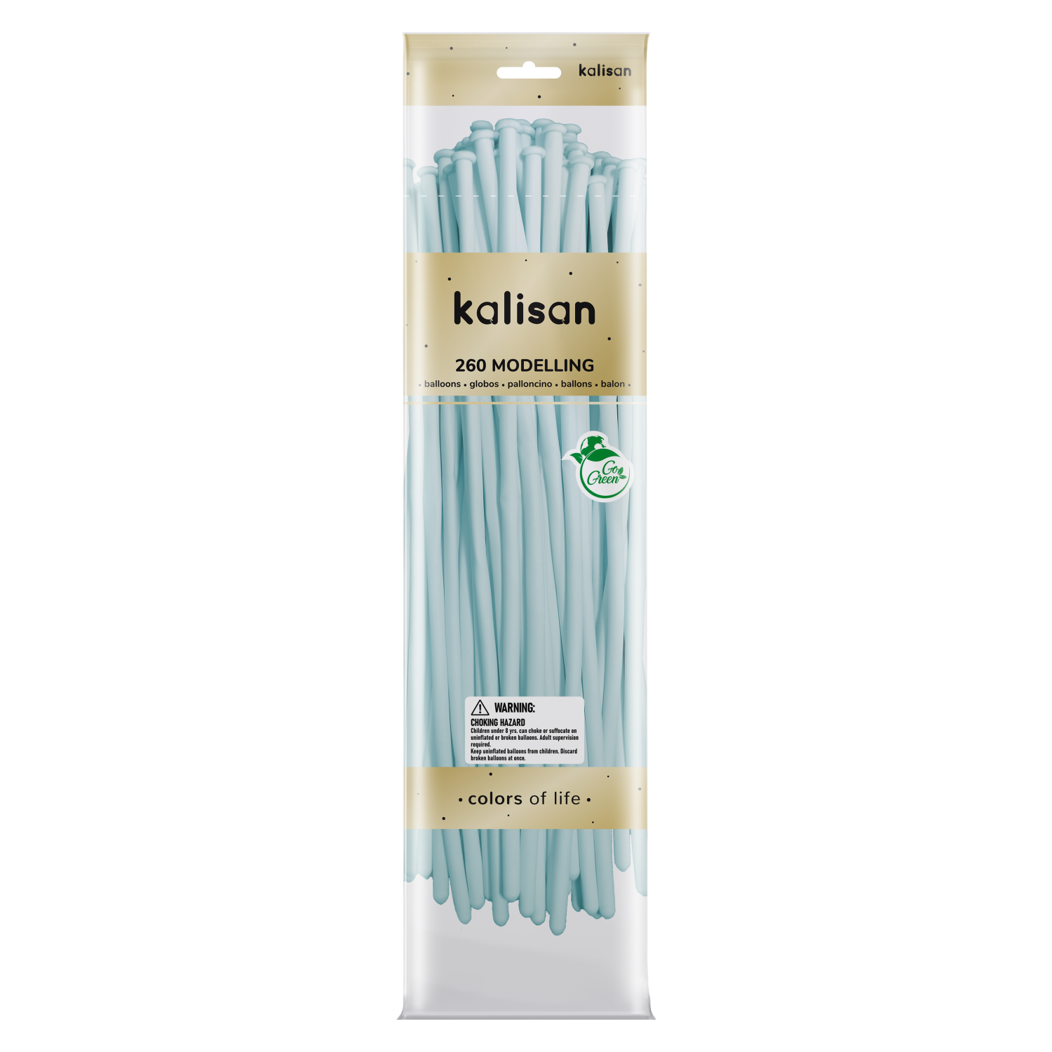 Kalisan 260 Nozzle Up Latex Macaron Baby Blue 50pk