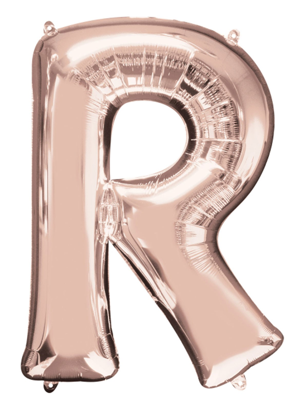 Anagram Foil Balloon Rose Gold 34" Letter R