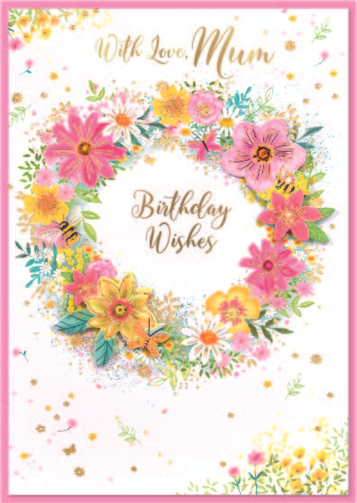 Isabel's Garden 6 Pack Cards C50 Birthday Mum
