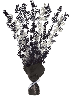 Unique Glitz Centrepiece Age 90 Black
