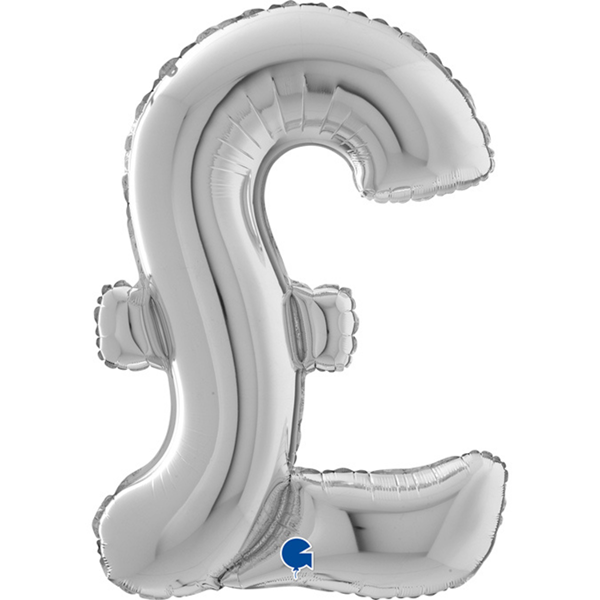 Grabo Silver Symbol 26" Foil Balloon