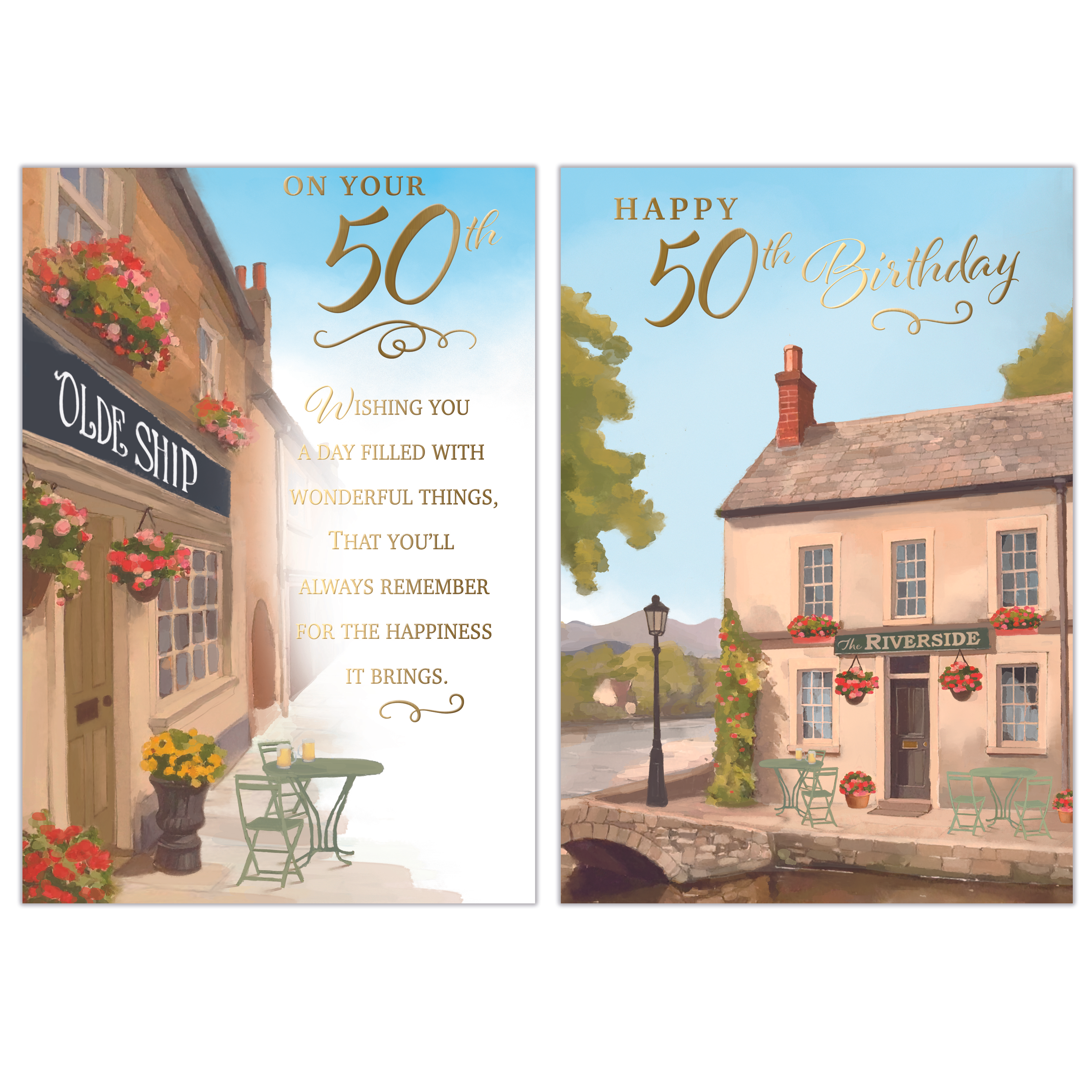Poppyhill 12 Pack Cards C50 Birthday Age 50