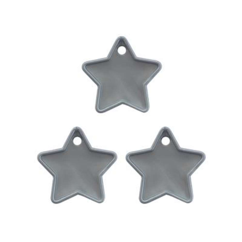 Sear 25 Pack Balloon Weight Star Silver 40g