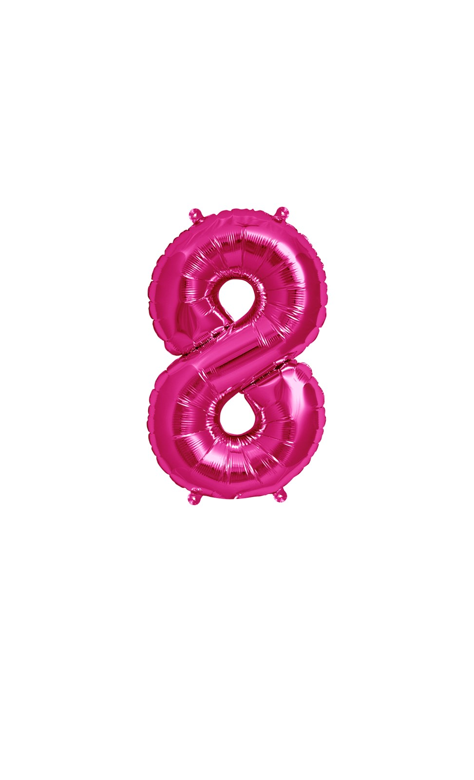 Northstar Foil Balloon Magenta 16" Number 8