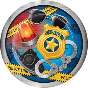 Special Products 8 Pack Plates Police Party 23cm