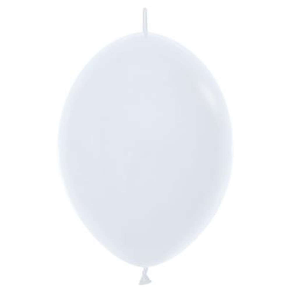 Sempertex Fashion White 12" Link-O-Loon 50pk