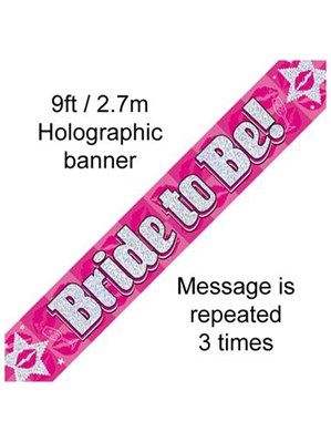 Oaktree Banner Bride To Be Pink 9ft