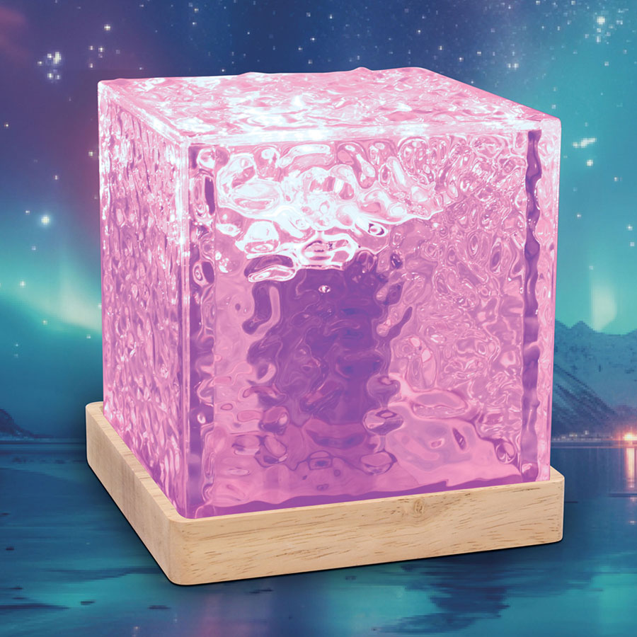 Northern Lights Lamp 13x13x14cm