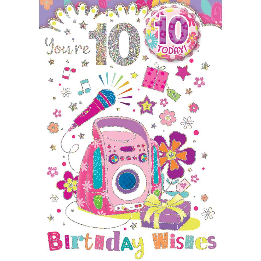 Xpress Yourself C50 Birthday Age 10 6pk