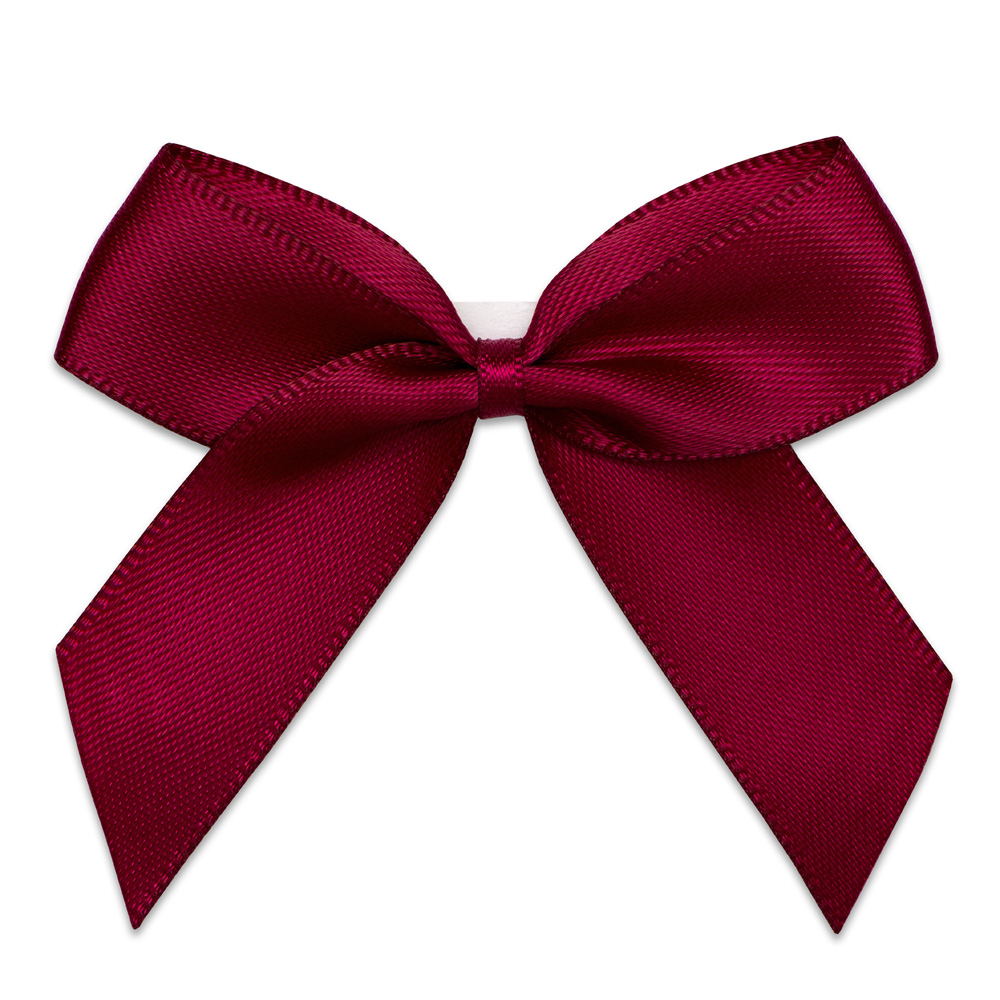 Italian Options 12 Pack Ribbon Bows Burgundy 5cm