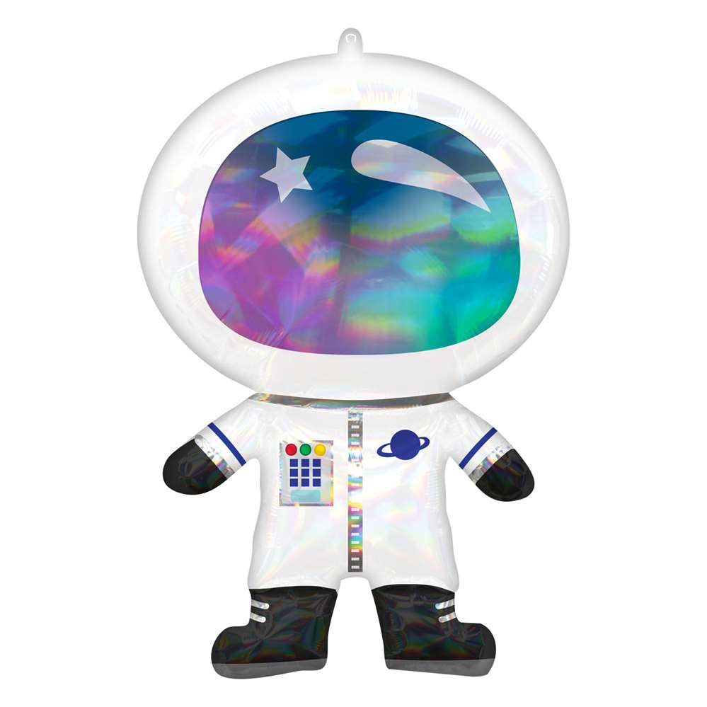 Anagram Astronaut Holo Iridescent 30" Foil Balloon