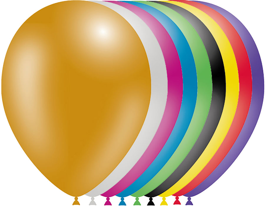 Decotex Pro Metallic Assorted 11" Latex 50pk
