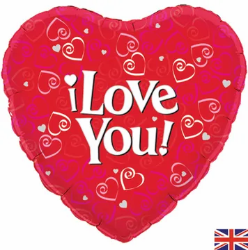 Oaktree Foil Balloon I Love You 18"