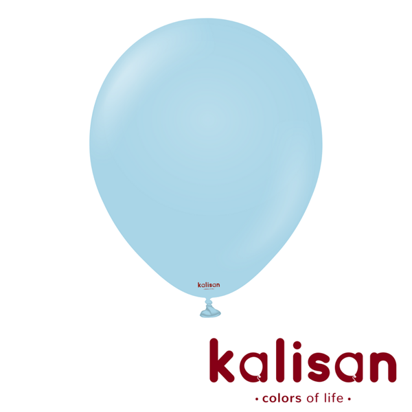 Kalisan Macaron Blue 18" Latex Balloons 25pk