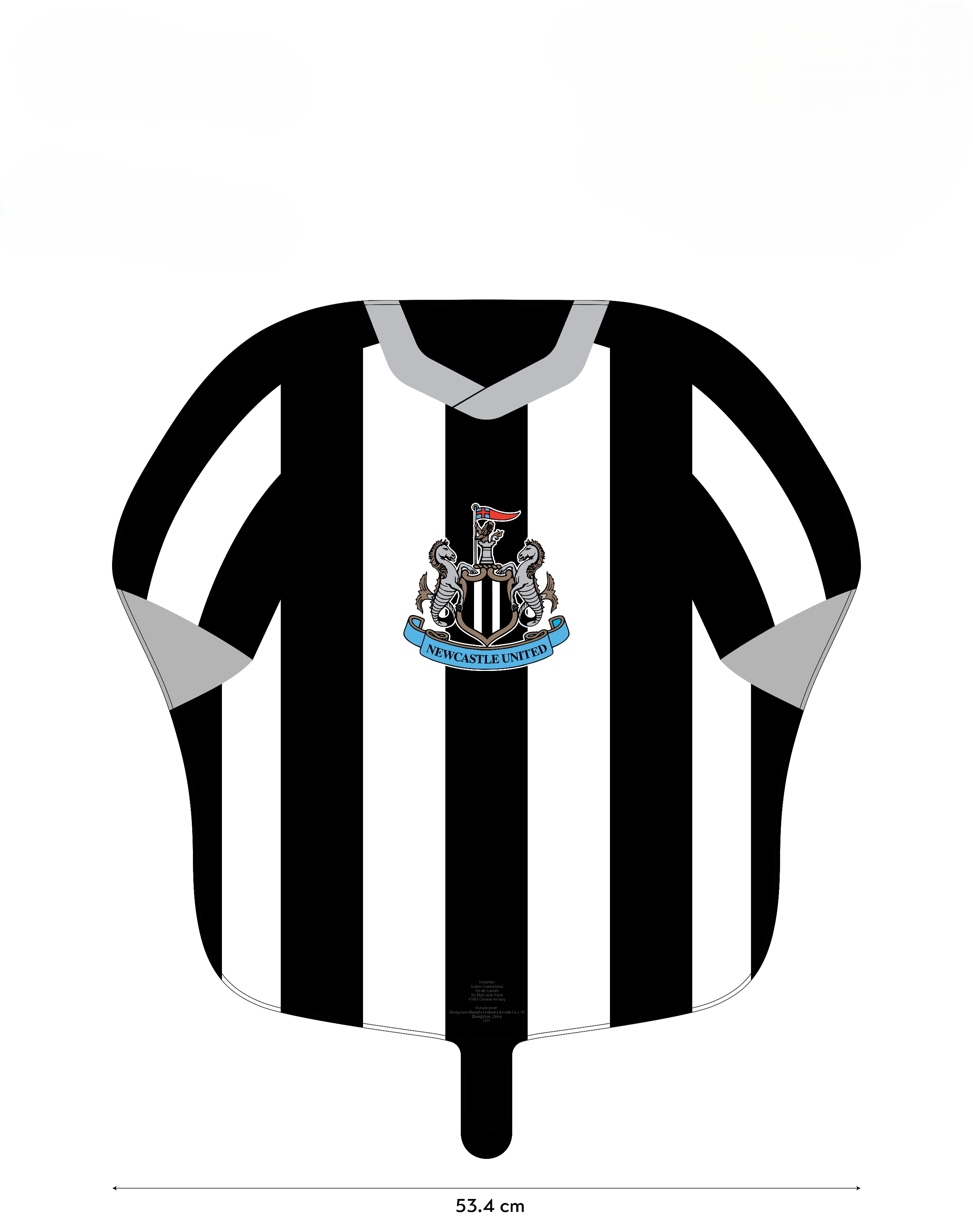 Official Newcastle FC Shirt 21" Foil Balloon