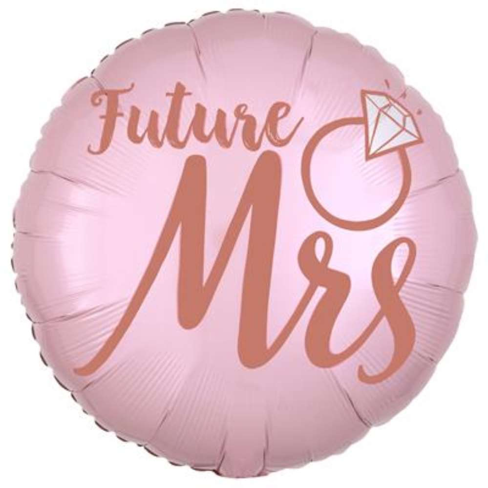 Anagram Foil Balloon 18" Round Blush Wedding