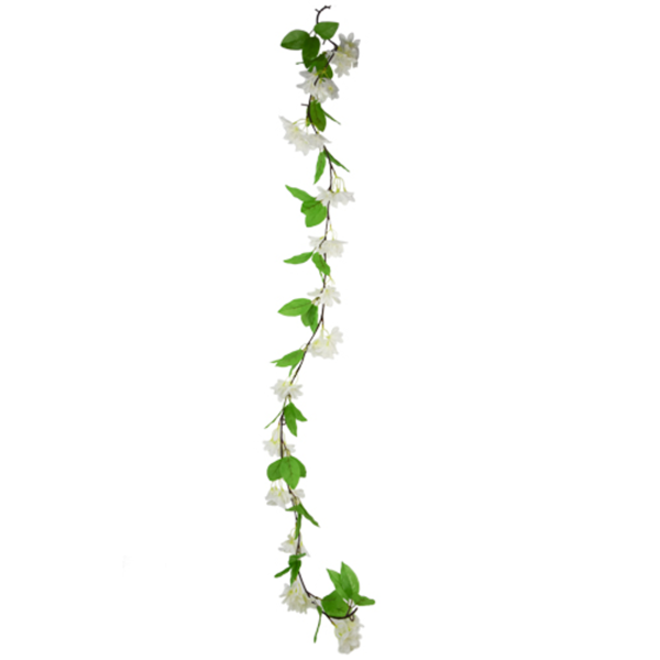 Ivory Wild Lily Artificial Garland 180cm