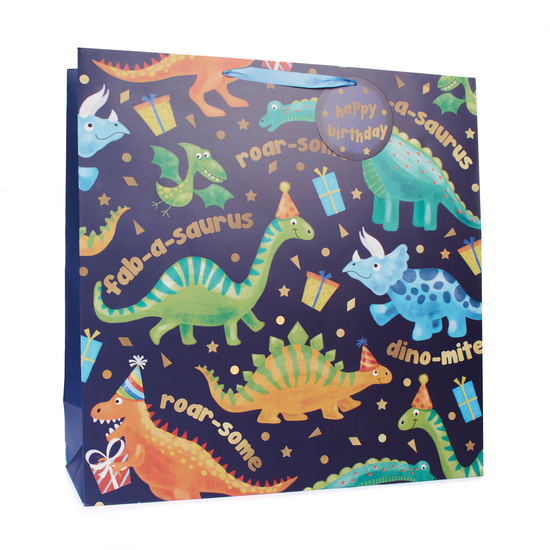 Tiger Feet Gift Bag Dinosaur Giant 6pk