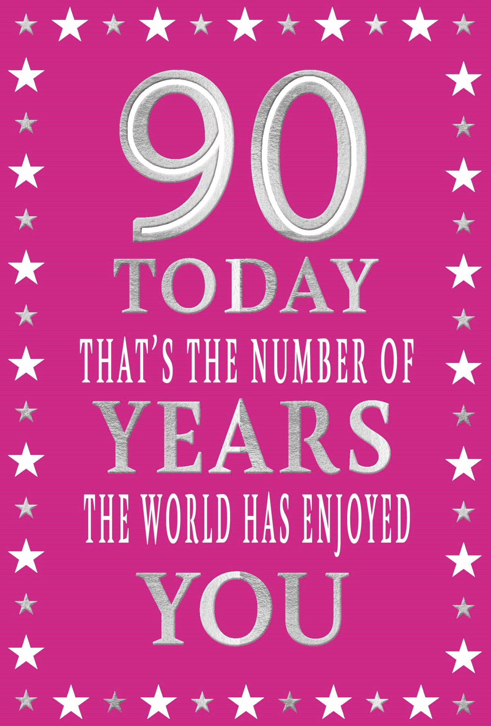 Simon Elvin C50 Birthday Age 90 6pk