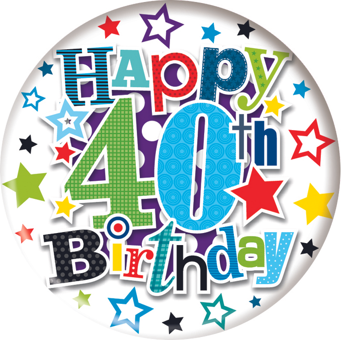 Small Badges Birthday Age 40