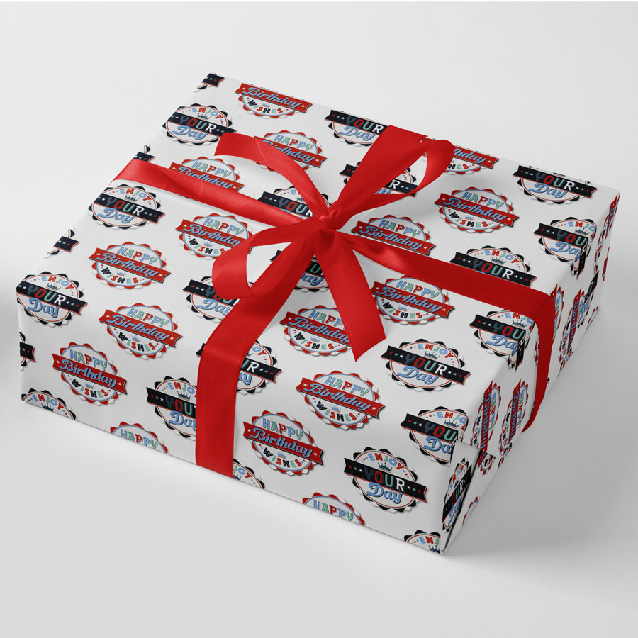 Flatwrap Birthday Wishes 24 Sheets + 12 Tags