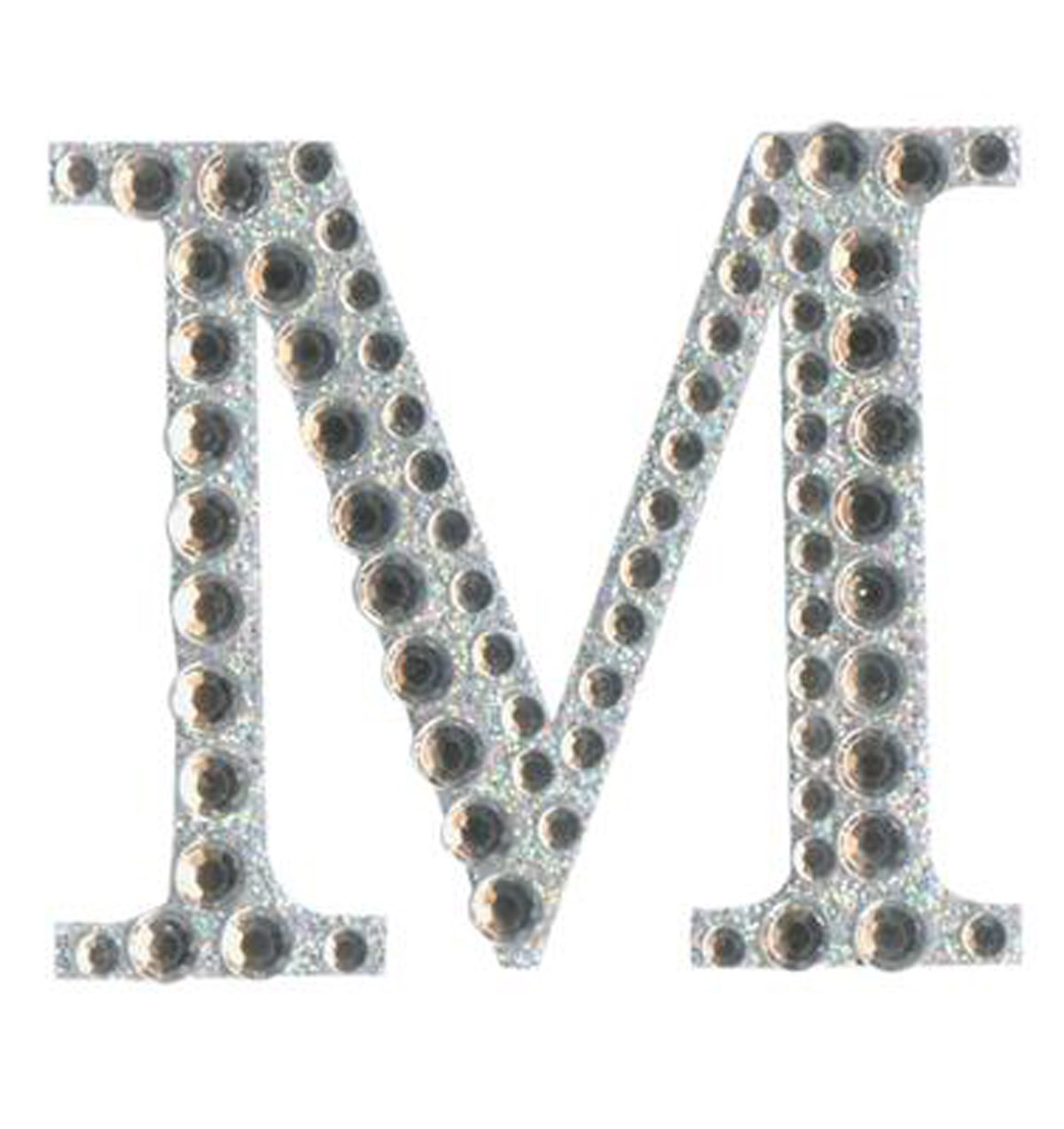 Eleganza Diamante Letter M Sticker 5cm